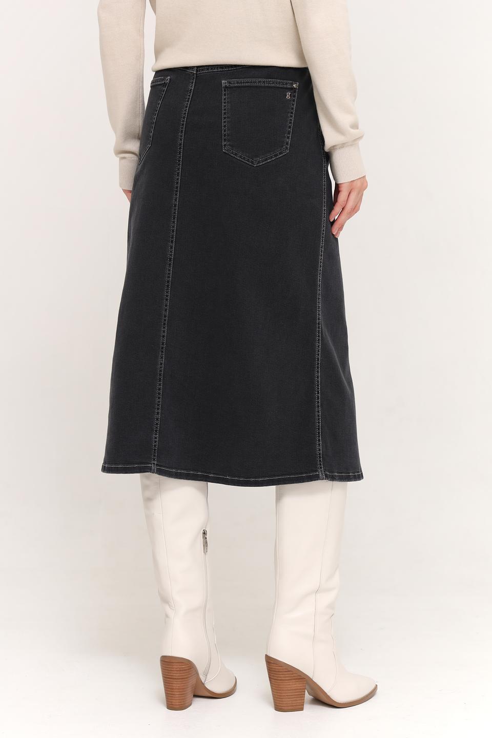 Юбка Gardeur джинсовая чёрная