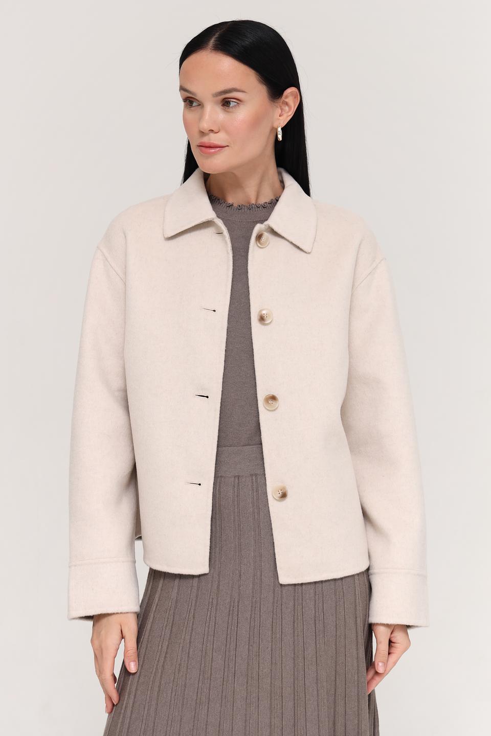 Жакет Oui приталенный бежевый