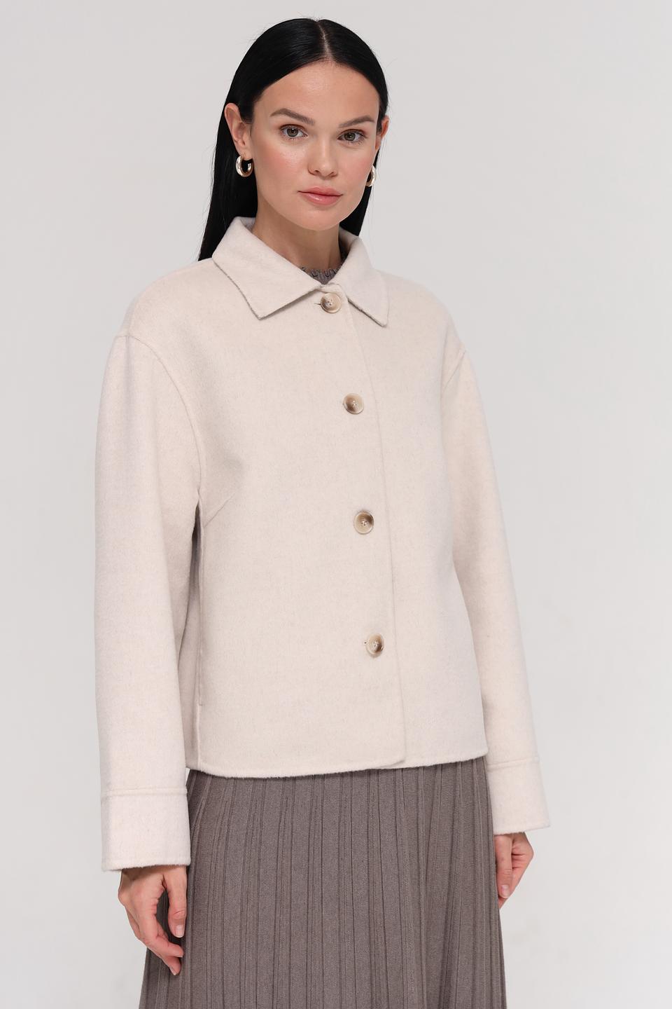 Жакет Oui приталенный бежевый
