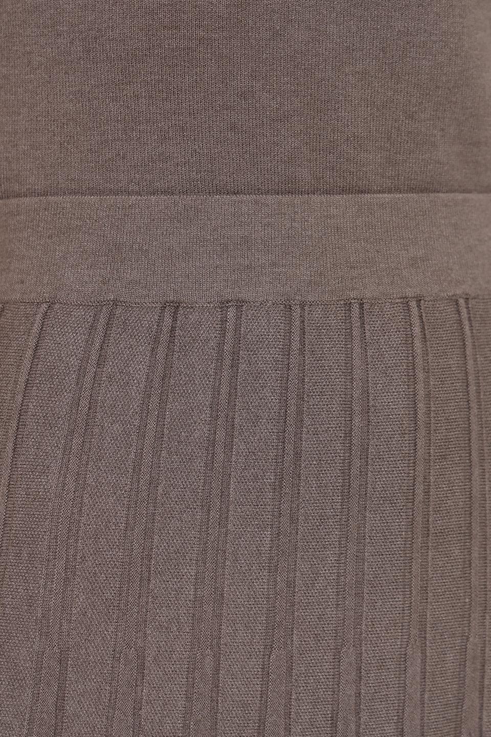 Юбка Oui плиссированная серая