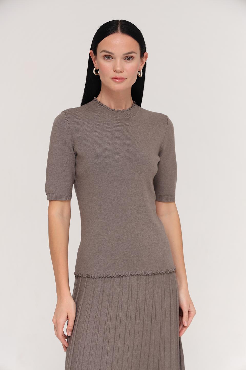 Пуловер Oui с коротким рукавом