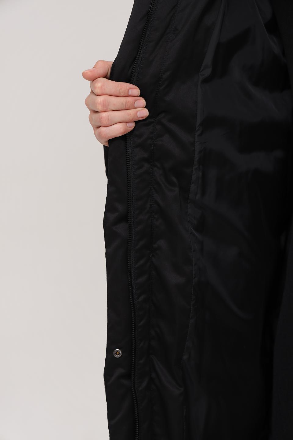 Пальто Marc Cain стеганое чёрное