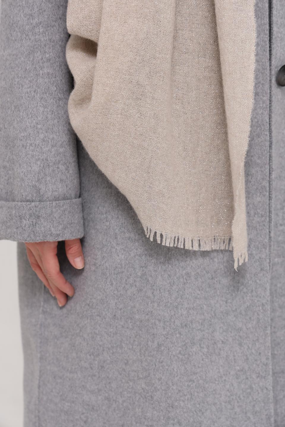 Шарф Marc Cain бежевый с люрексом