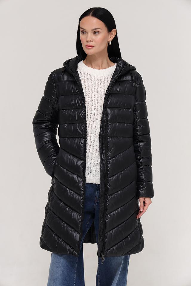 Пальто Marc Cain стеганое чёрное
