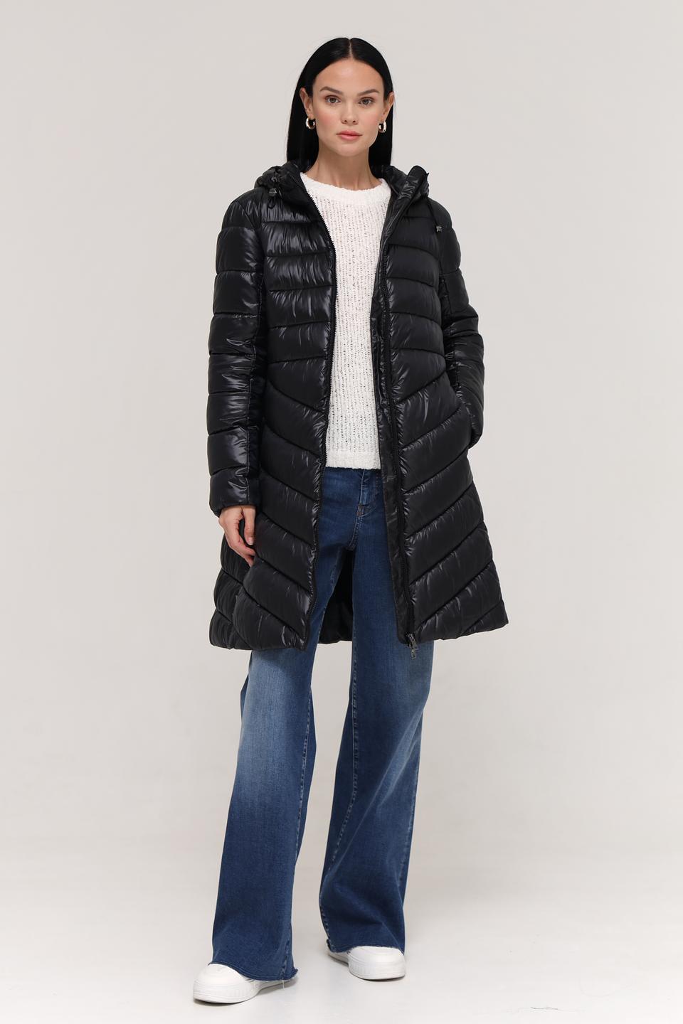 Пальто Marc Cain стеганое чёрное
