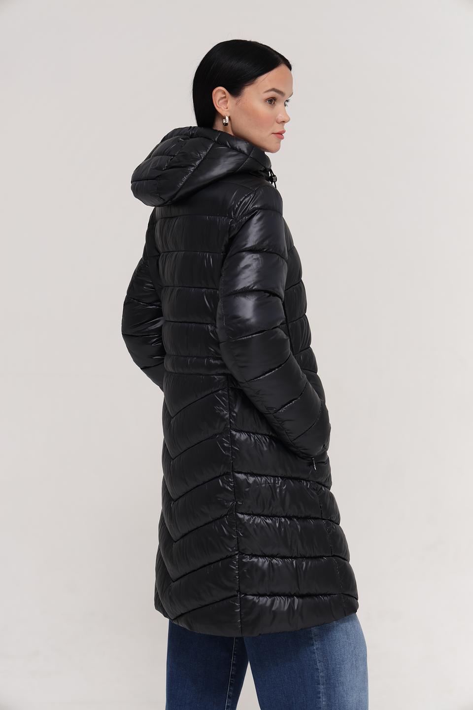 Пальто Marc Cain стеганое чёрное
