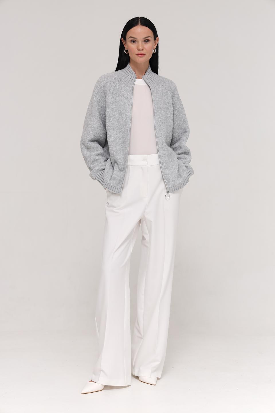 Жакет Marc Aurel серый на молнии