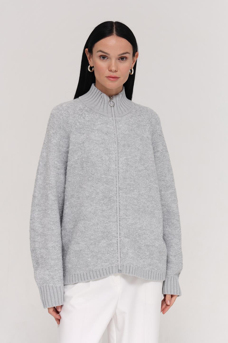 Жакет Marc Aurel серый на молнии