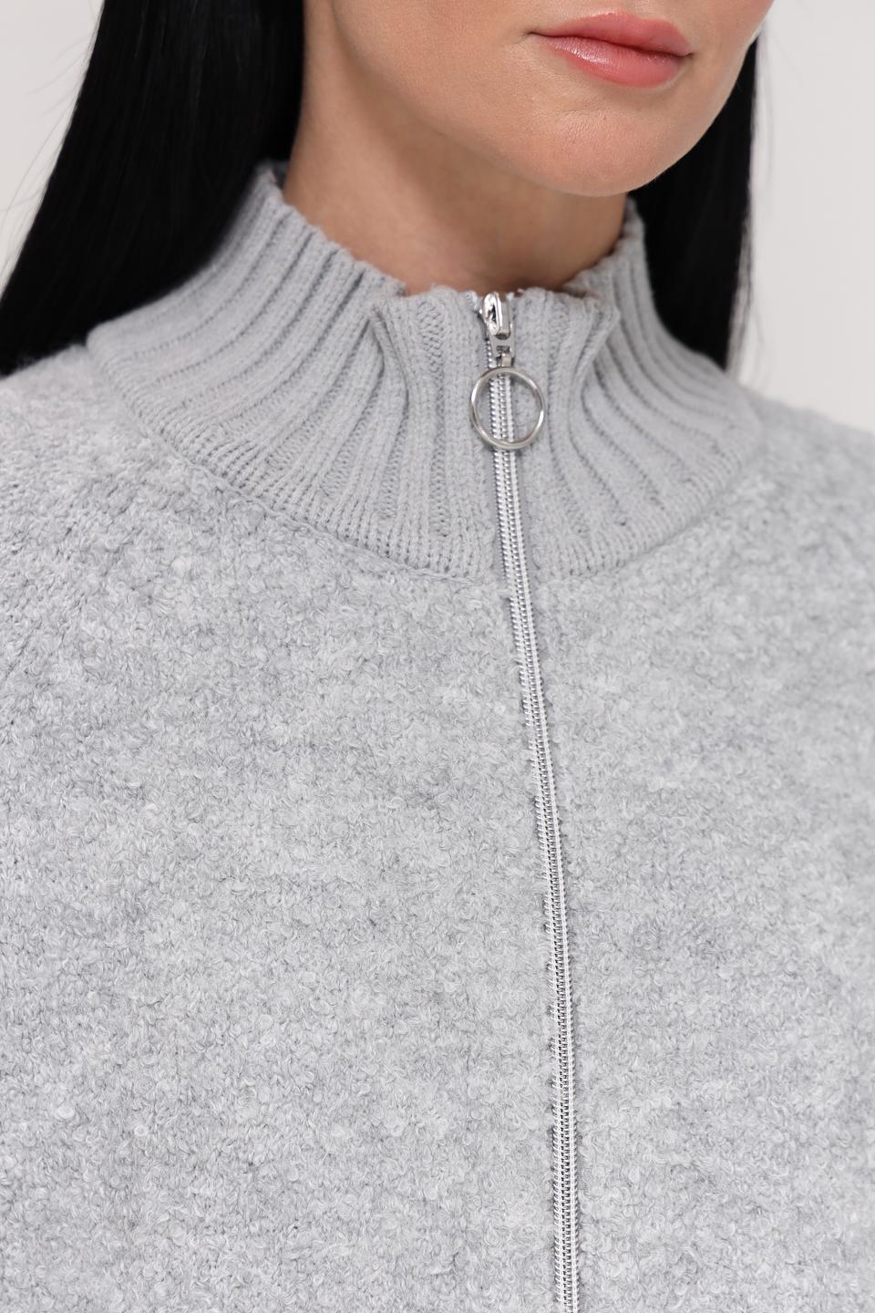 Жакет Marc Aurel серый на молнии