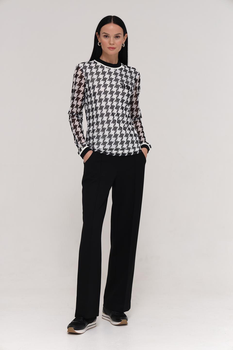 Брюки Catnoir палаццо чёрные