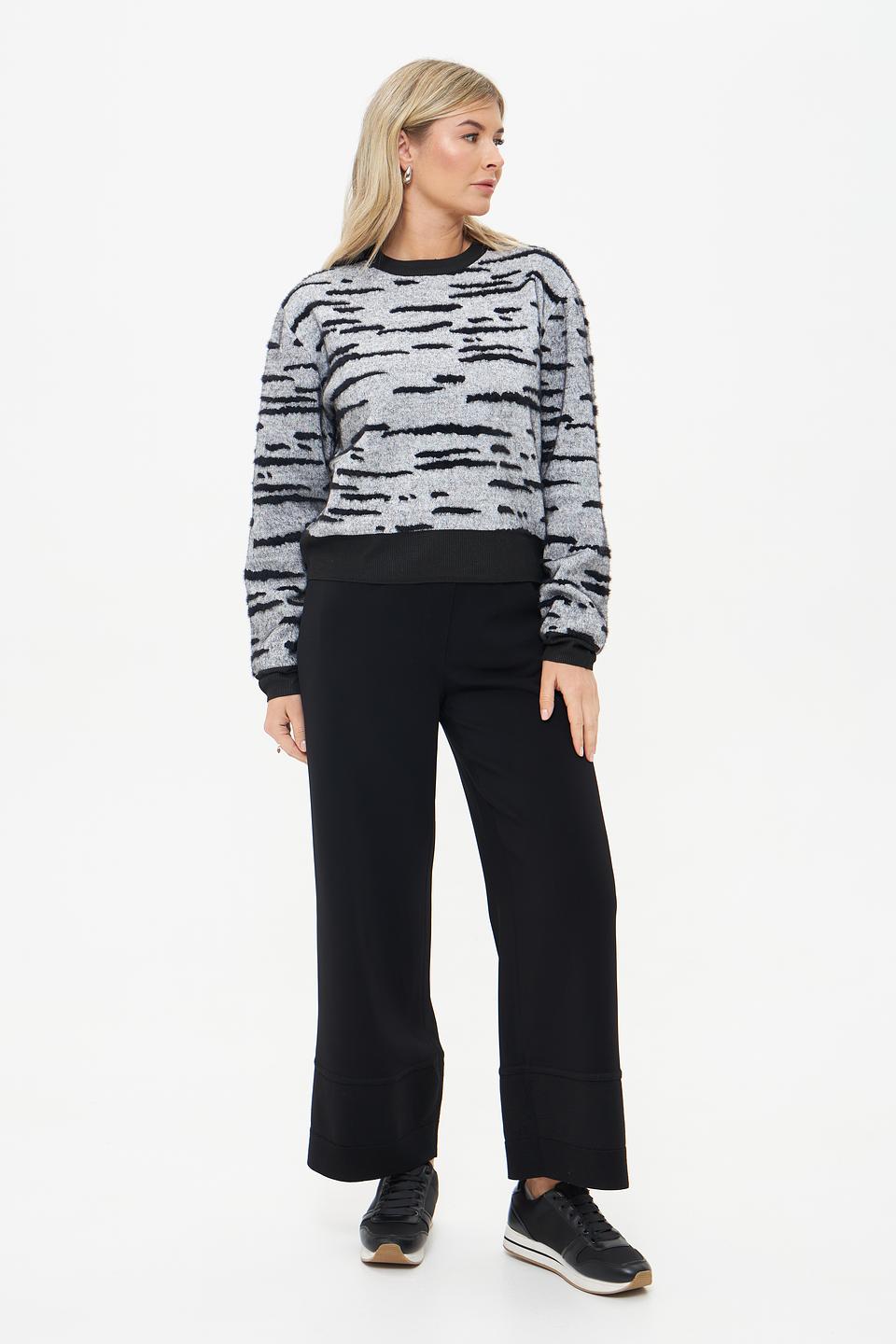 Пуловер Taifun с узором "зебра"