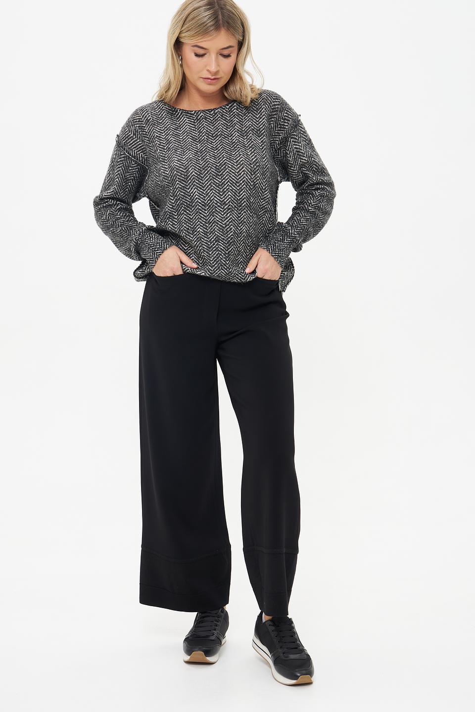 Пуловер Monari в ёлочку