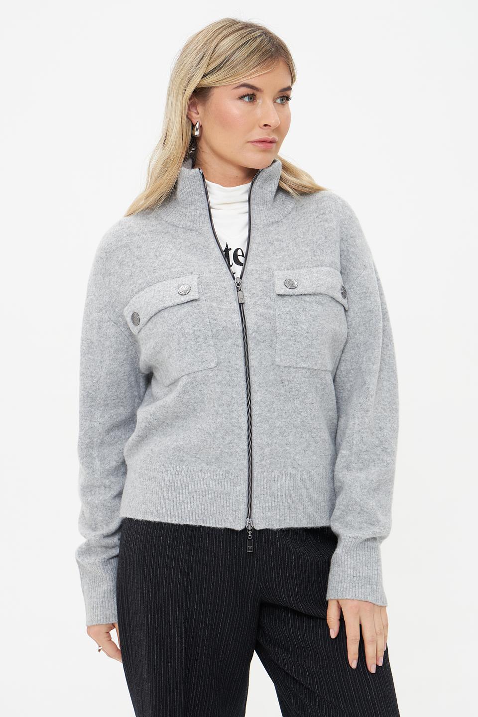 Жакет Monari серый с карманами