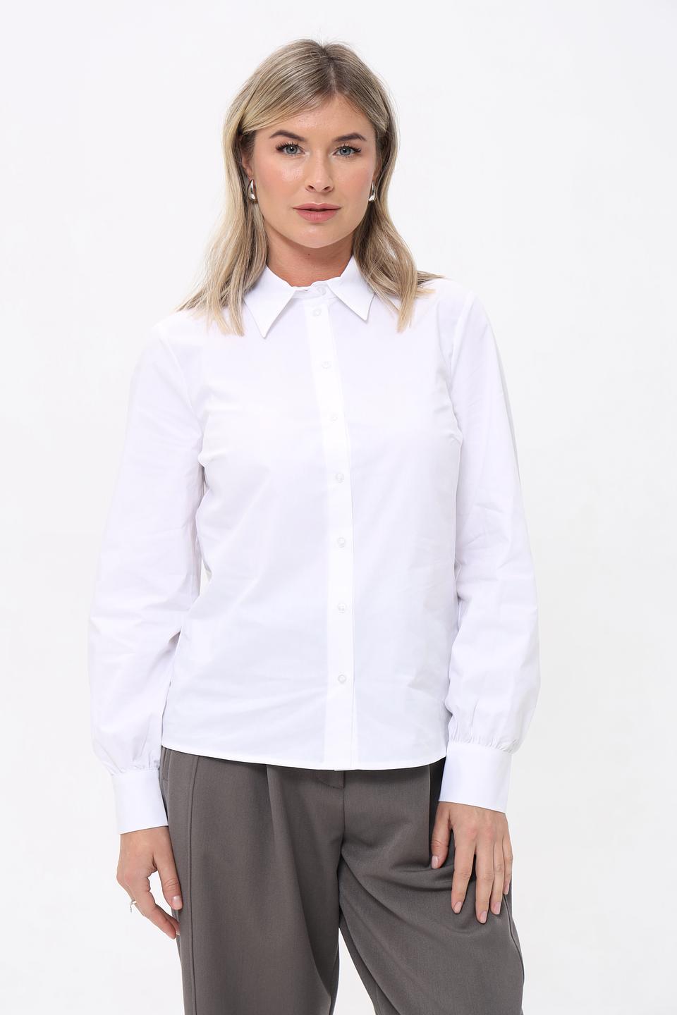 Рубашка More and More белая с длинным рукавом