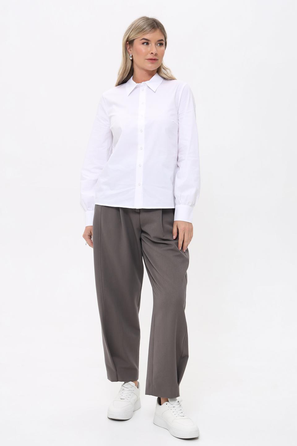 Рубашка More and More белая с длинным рукавом