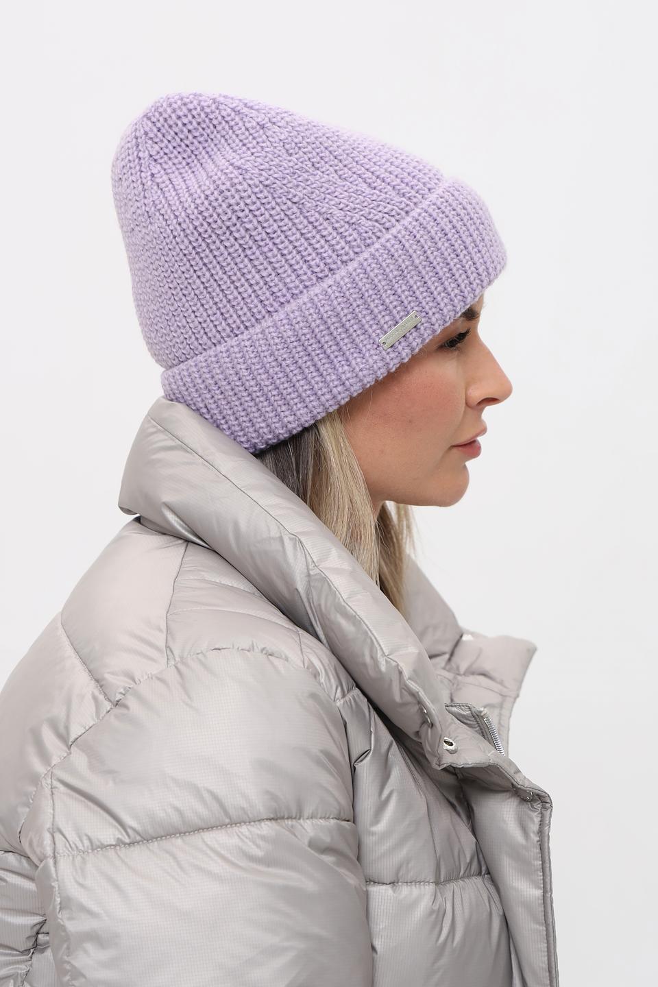 Шапка Seeberger вязаная лавандовая