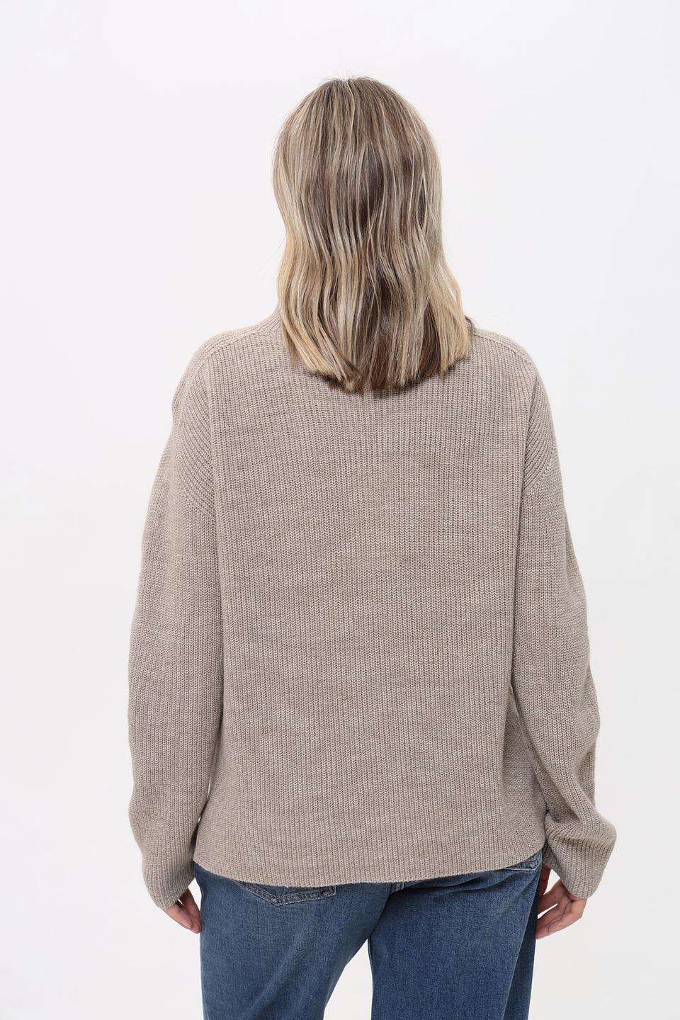 Пуловер Cinque с горлом бежевый