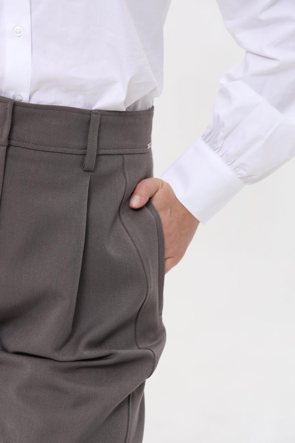 Брюки Cinque широкие серые