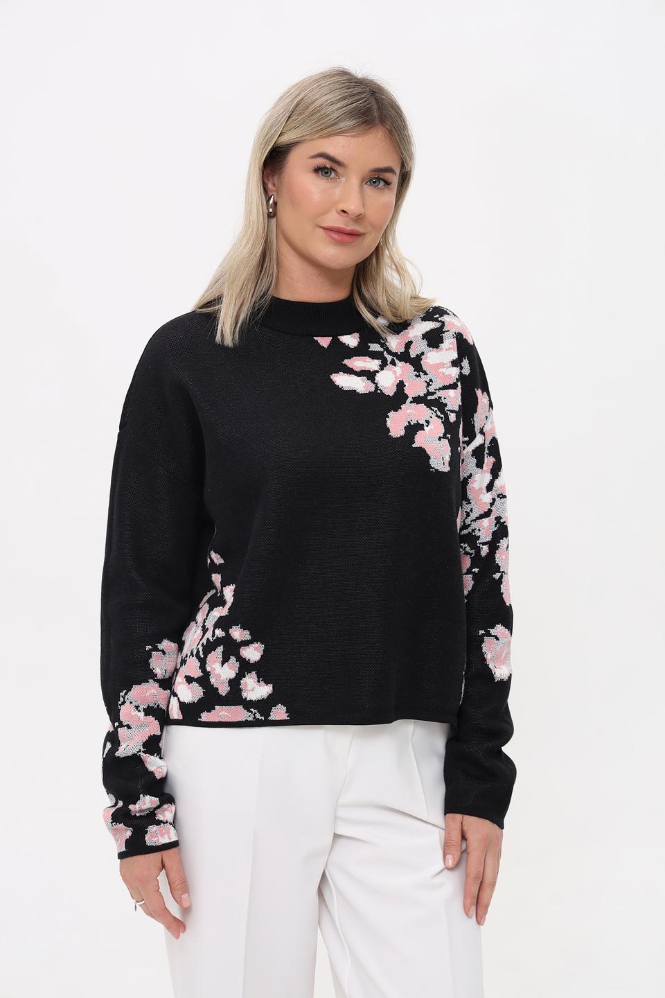 Пуловер Taifun с цветочным принтом