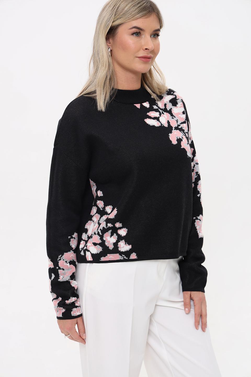 Пуловер Taifun с цветочным принтом