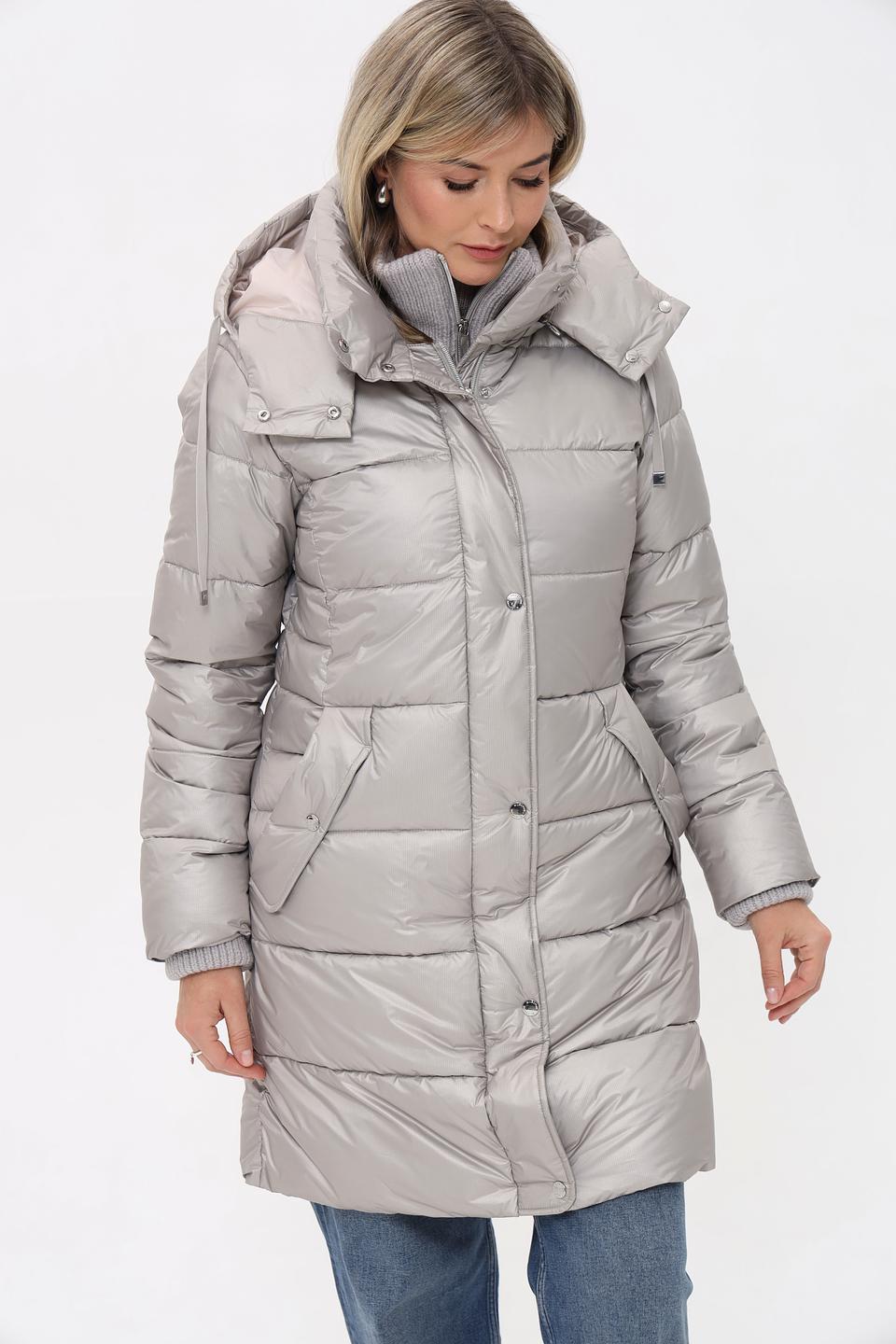 Пальто Milestone стеганое серое
