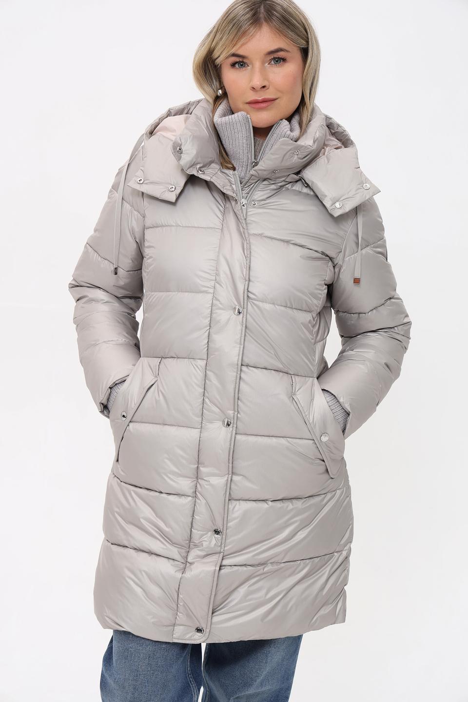 Пальто Milestone стеганое серое