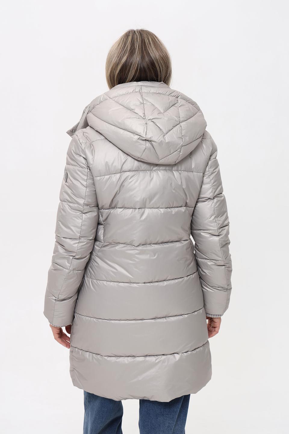 Пальто Milestone стеганое серое