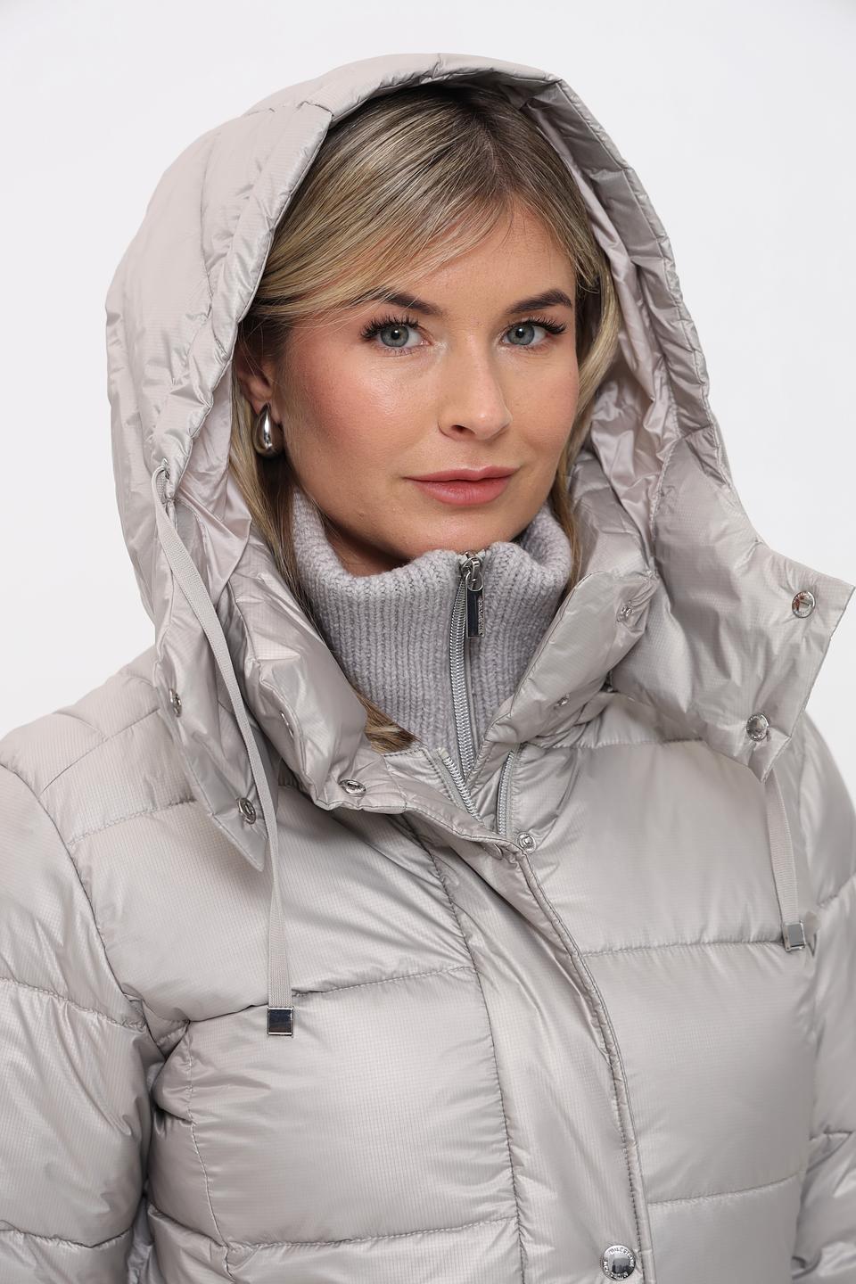 Пальто Milestone стеганое серое