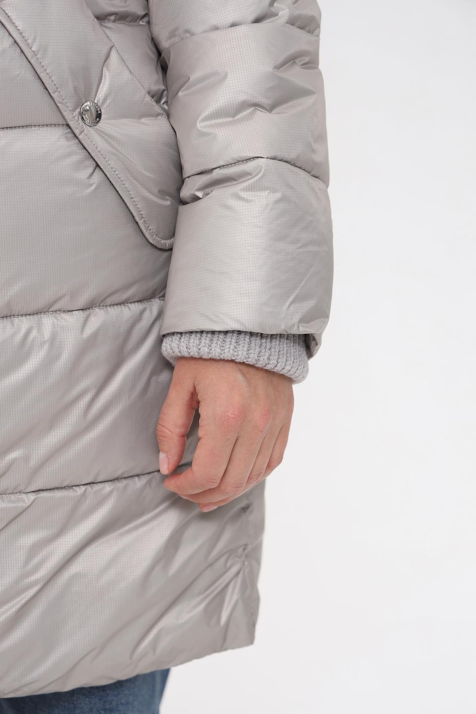 Пальто Milestone стеганое серое