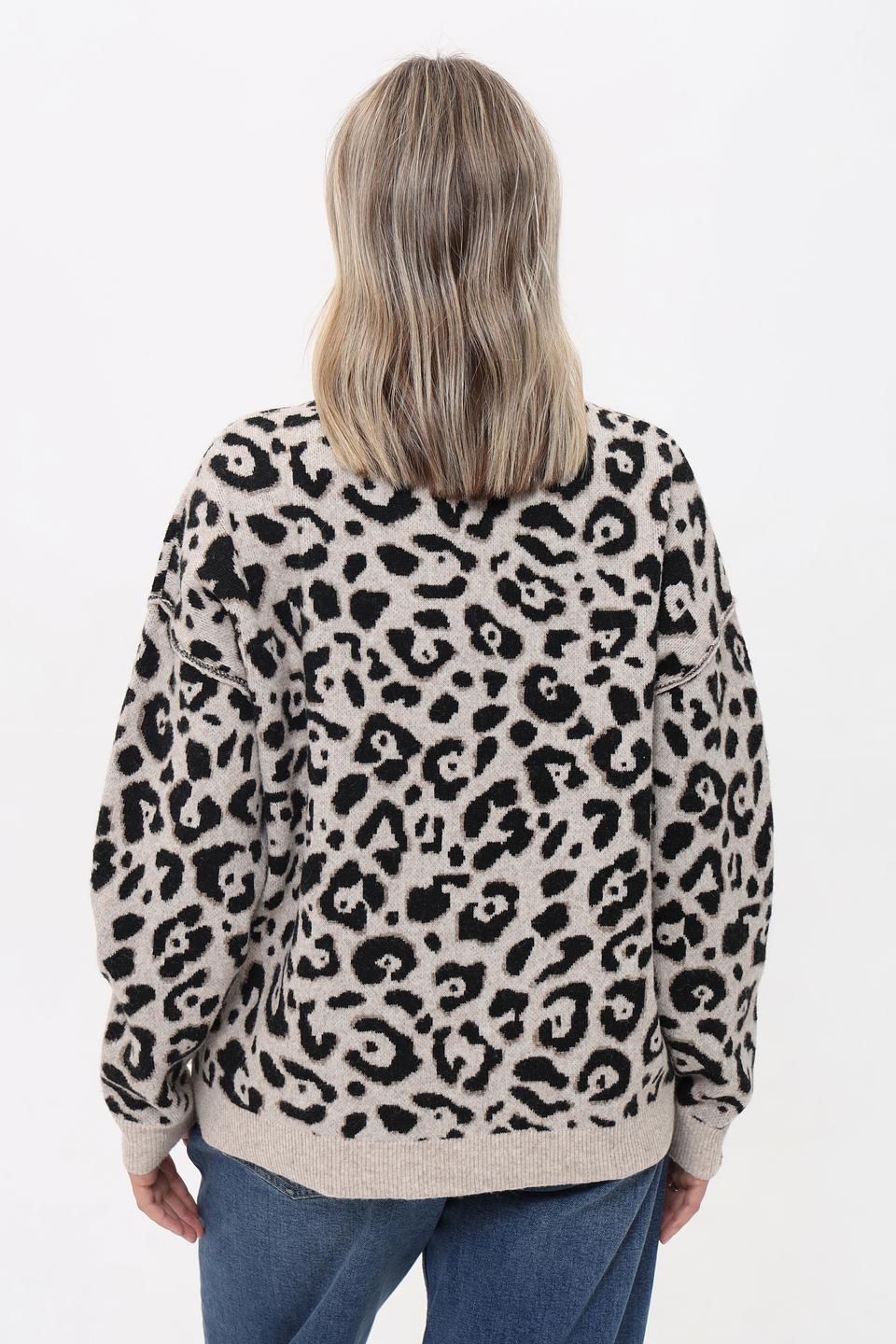 Пуловер Broadway с леопардовым принтом