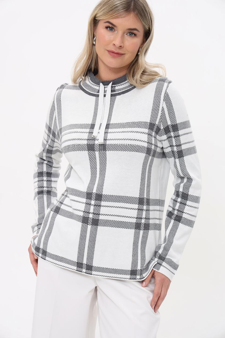 Пуловер Olsen в клетку