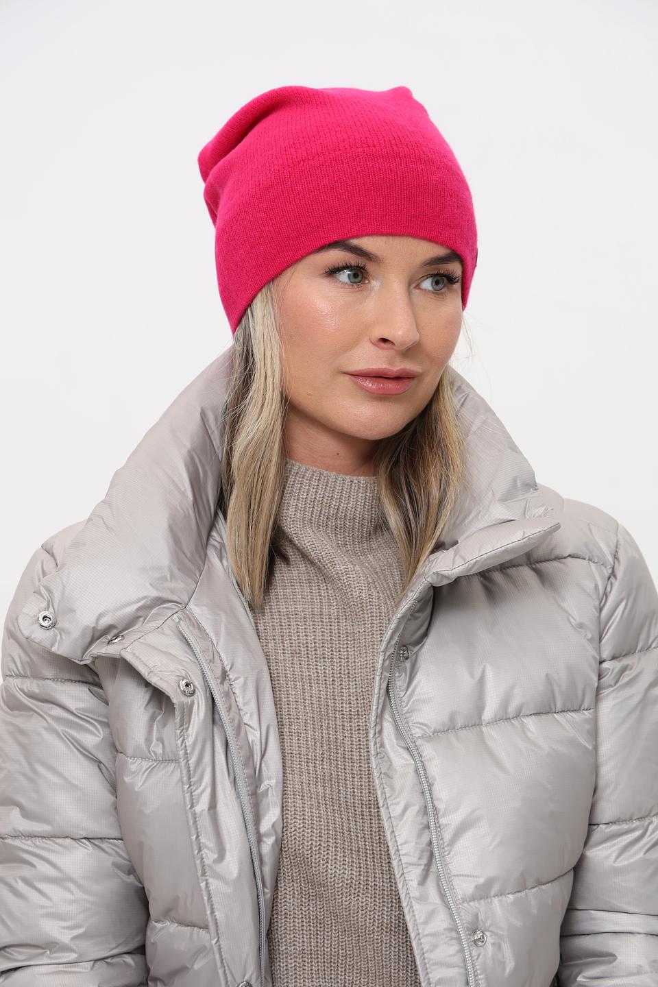 Шапка Fraas кашемир фуксия