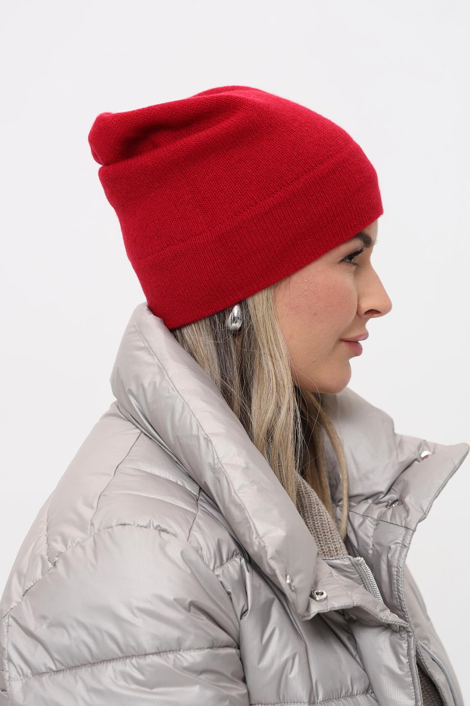 Шапка Fraas кашемир красный