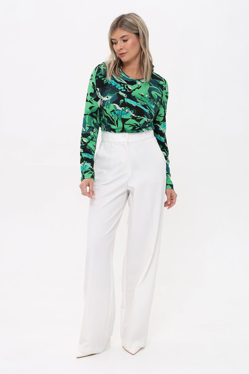 Футболка Lebek с цветочным принтом