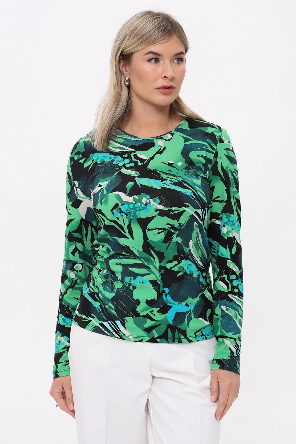 Футболка Lebek с цветочным принтом