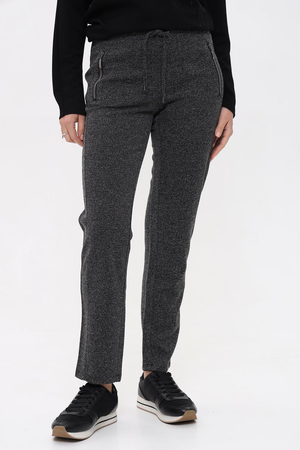 Брюки Lebek серые в клетку