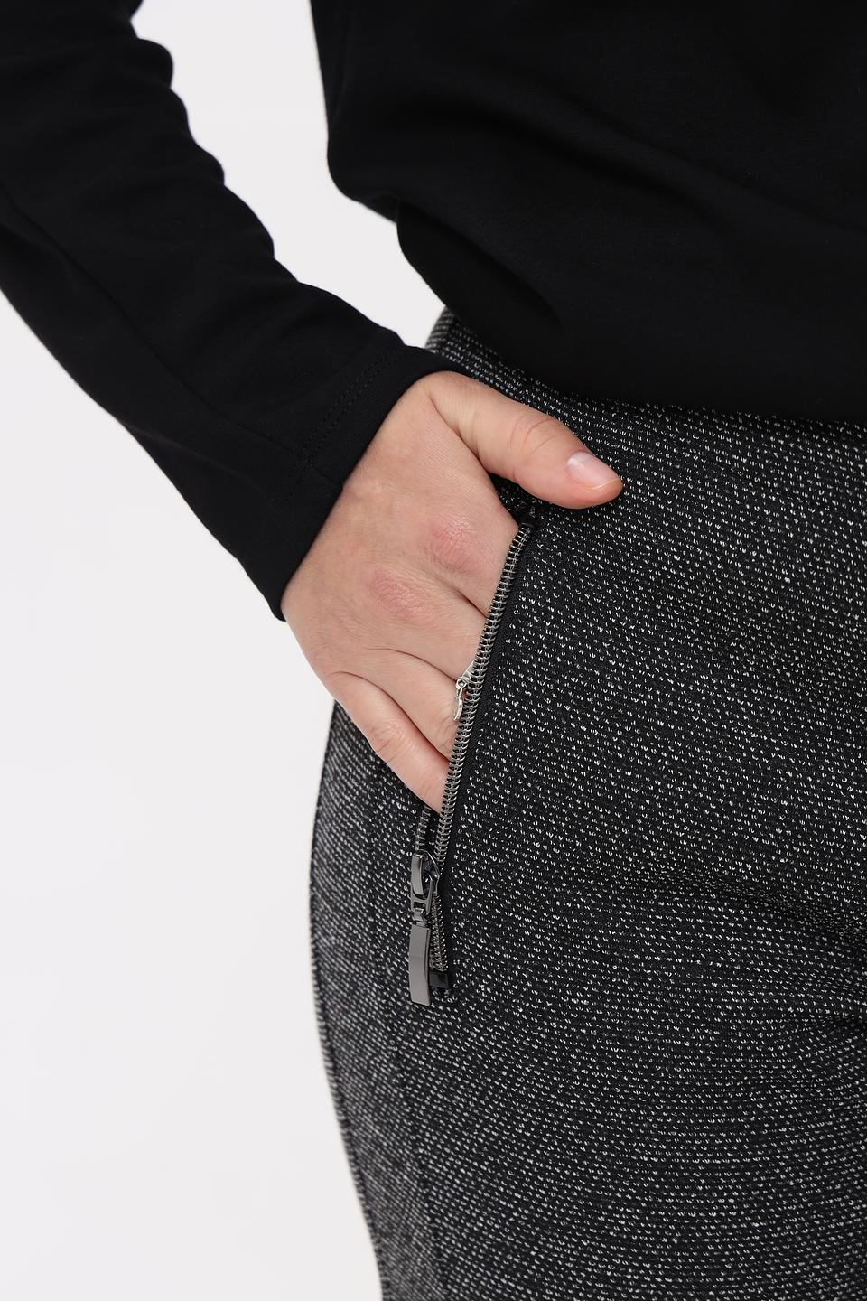 Брюки Lebek серые в клетку