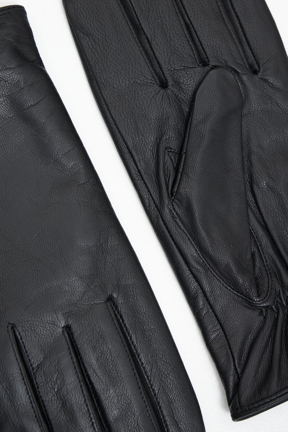 Перчатки Roeckl чёрные кожаные