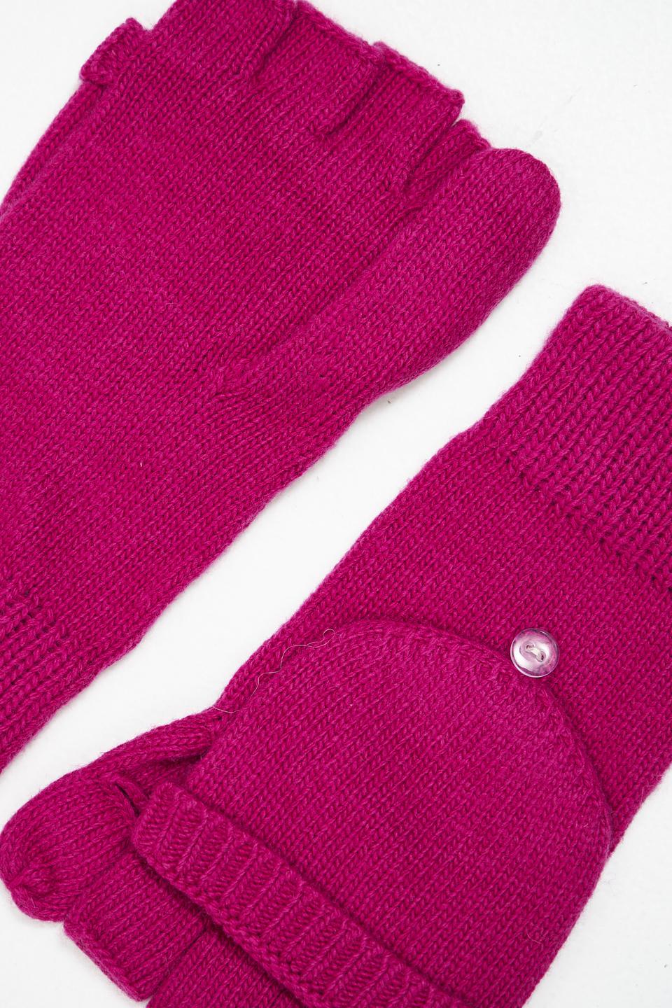 Перчатки-митенки Roeckl фуксия