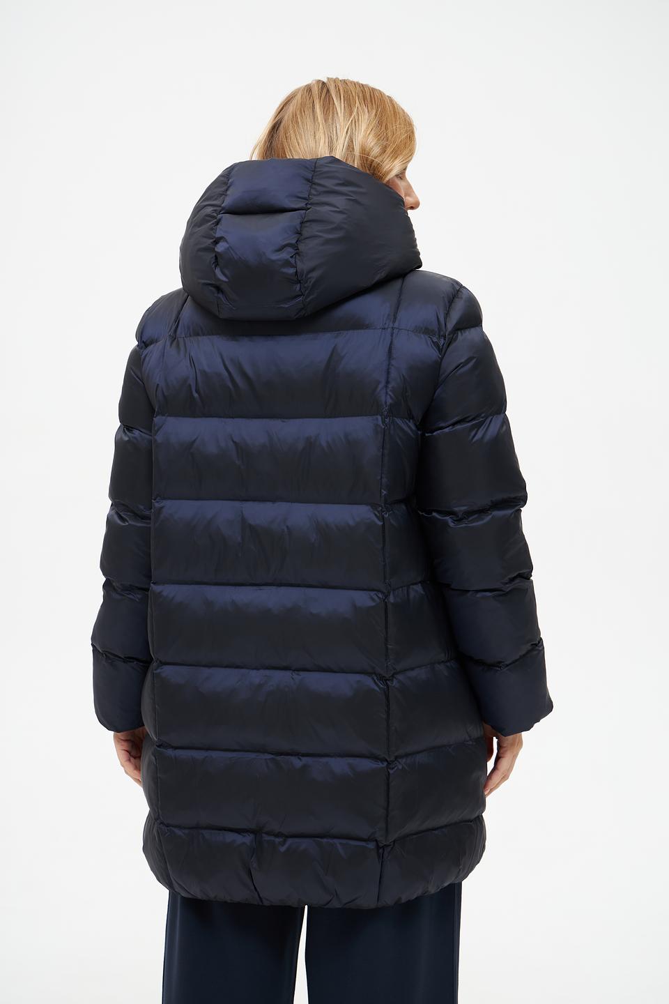 Пальто Baronia стеганое тёмно-синее