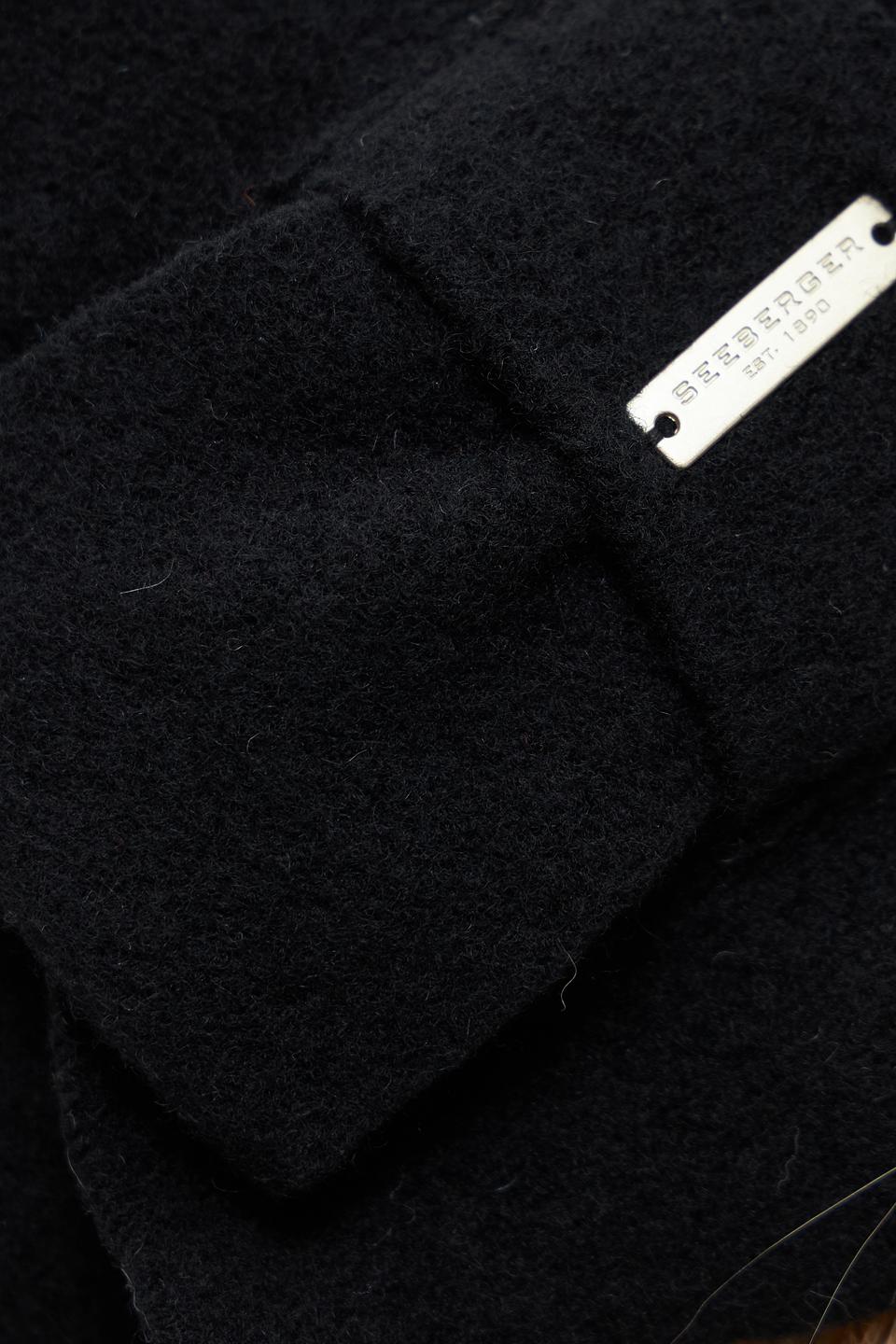 Шапка Seeberger с бантом чёрная