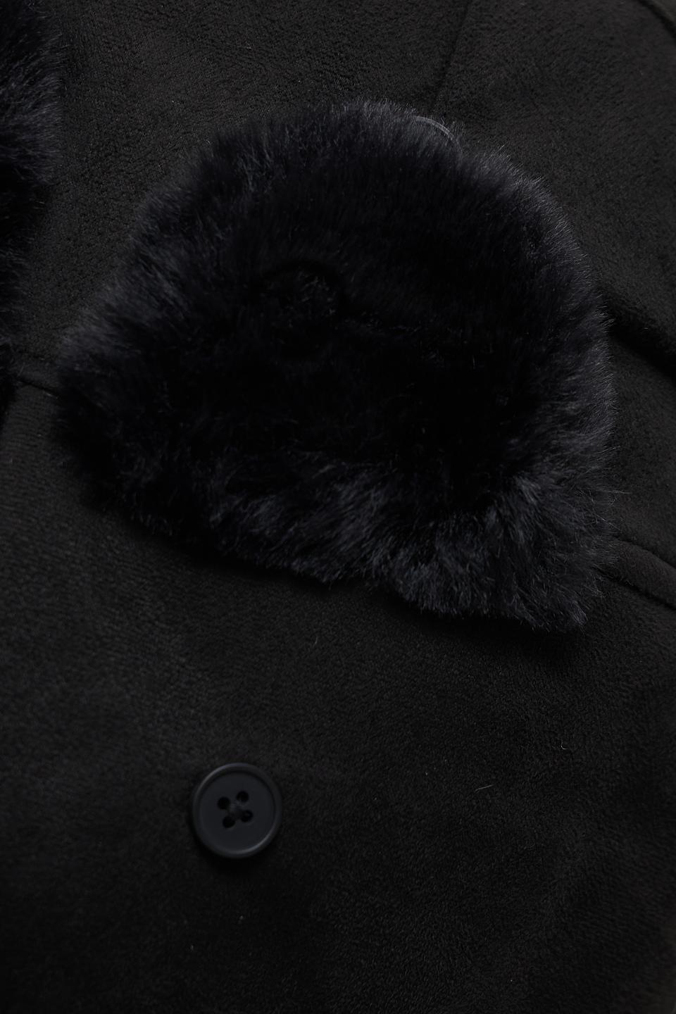 Шапка Seeberger чёрная с мехом