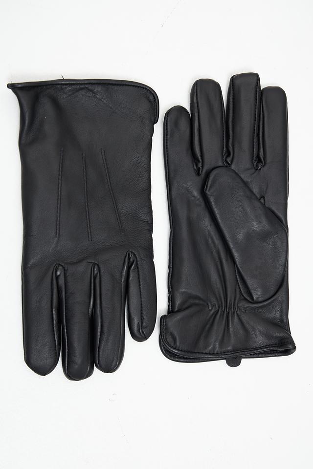 Перчатки кожаные Bugatti ACC чёрные