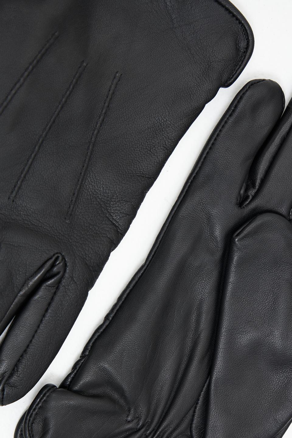 Перчатки кожаные Bugatti ACC чёрные