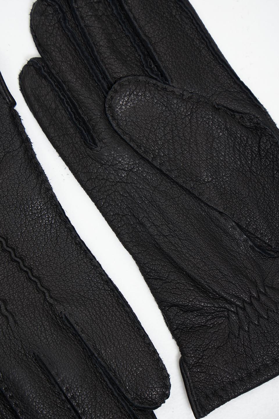 Перчатки кожаные Bugatti ACC чёрные