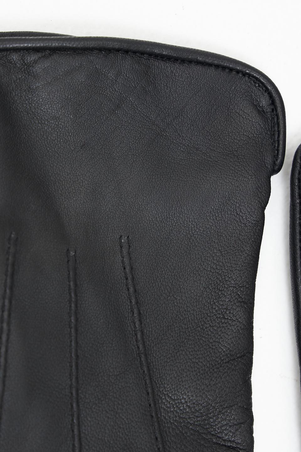 Перчатки кожаные Bugatti ACC чёрные