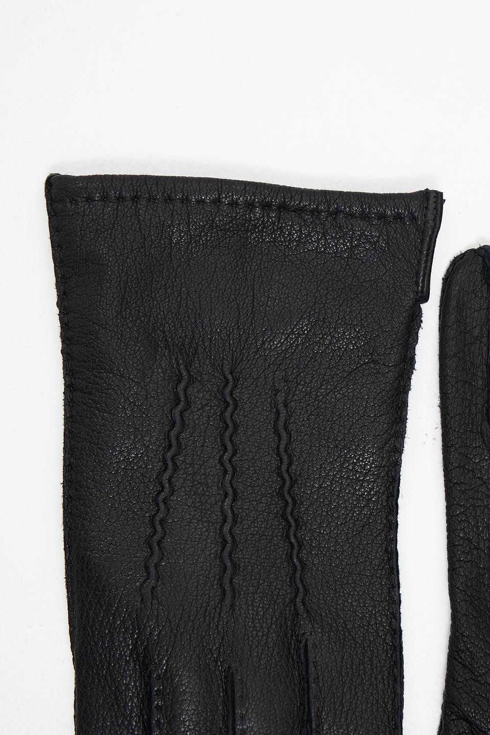 Перчатки кожаные Bugatti ACC чёрные