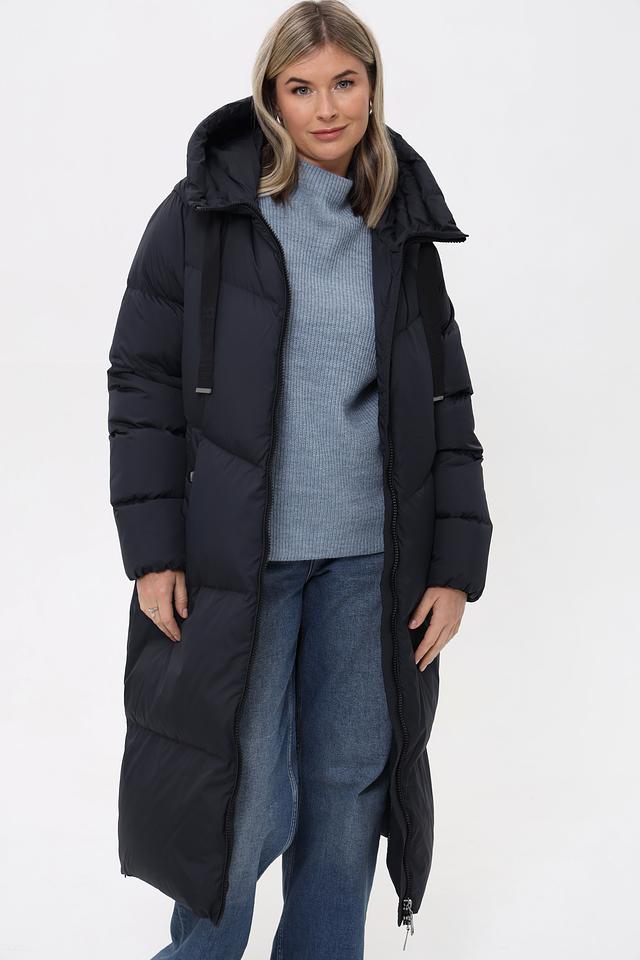 Пальто Heyer стеганое чёрное