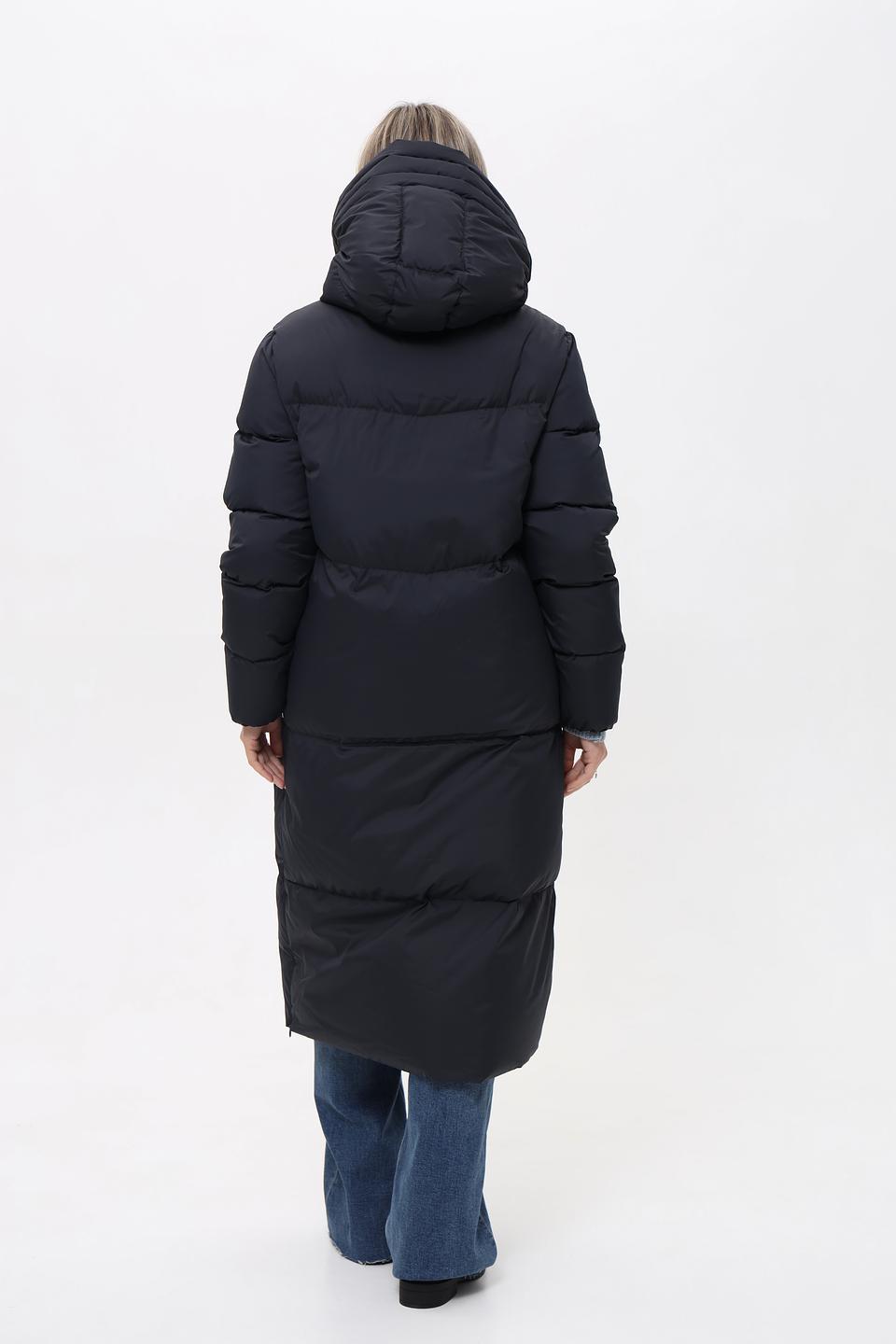 Пальто Heyer стеганое чёрное