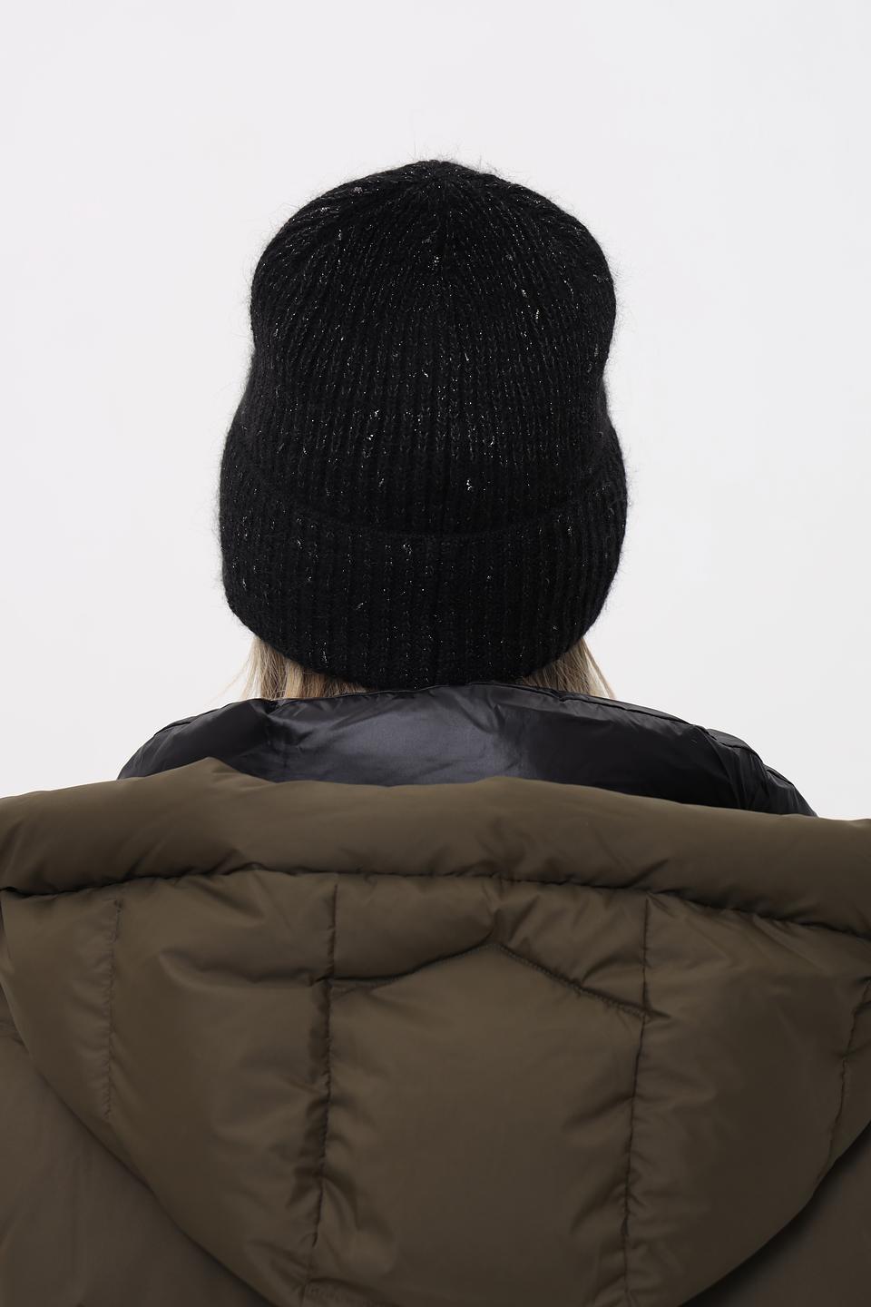 Шапка Marhatter чёрная с блестками